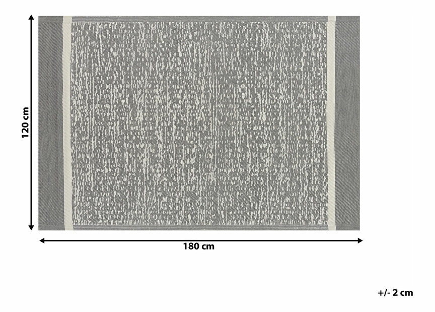 Koberec 120x180 cm BALIRI (polypropylen) (šedá)