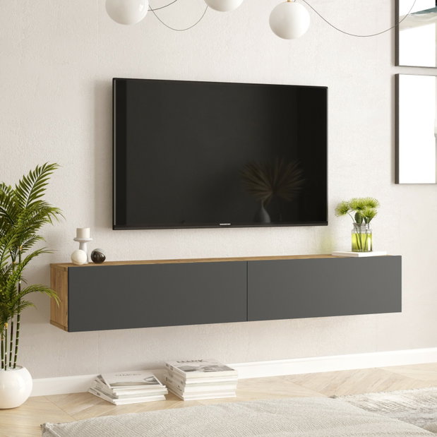 TV stolek/skříňka Freddie 8 (Borovice atlantic + Atracit)