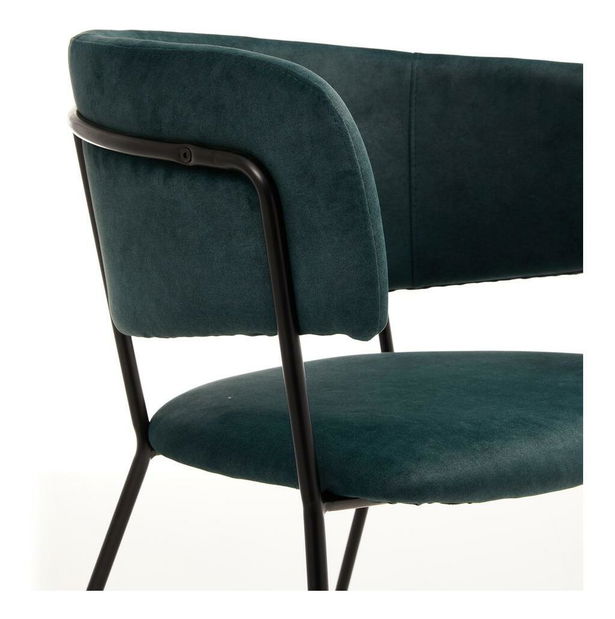 Jídelní židle Proof (zelená tmavší + černá)