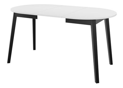 Rozkládací jídelní stůl 90 cm Kertare S 90 (šedý mramor + černá) (pro 2-4 osoby) *bazar