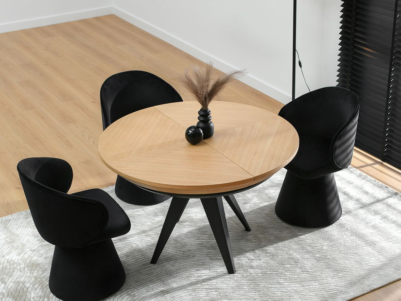 Jídelní stůl Mostrado (dub + černá)