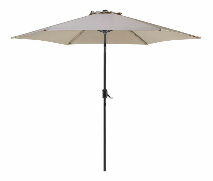 Zahradní slunečník 270 cm VARENA (kov) (béžová)