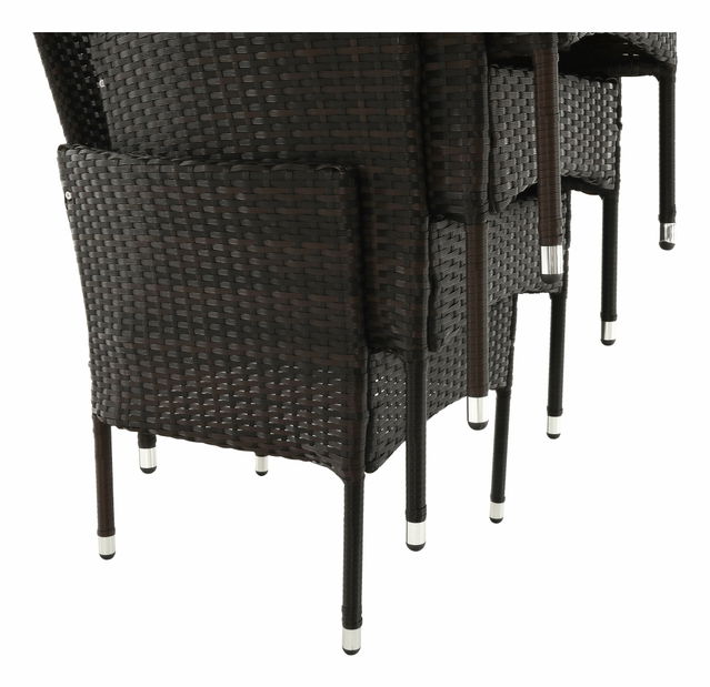 Zahradní set 9-dílný Menaro (hnědá + béžová)