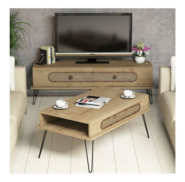 Sada nábytku do obývacího pokoje Biladi 2 (dub)