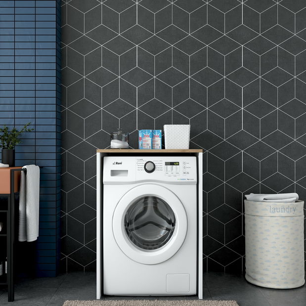 Koupelnová skříňka Karoline 103 (Ořech + Bílá)