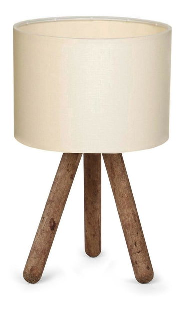 Stolní lampa Woodarella 6 (krémová + přírodní)