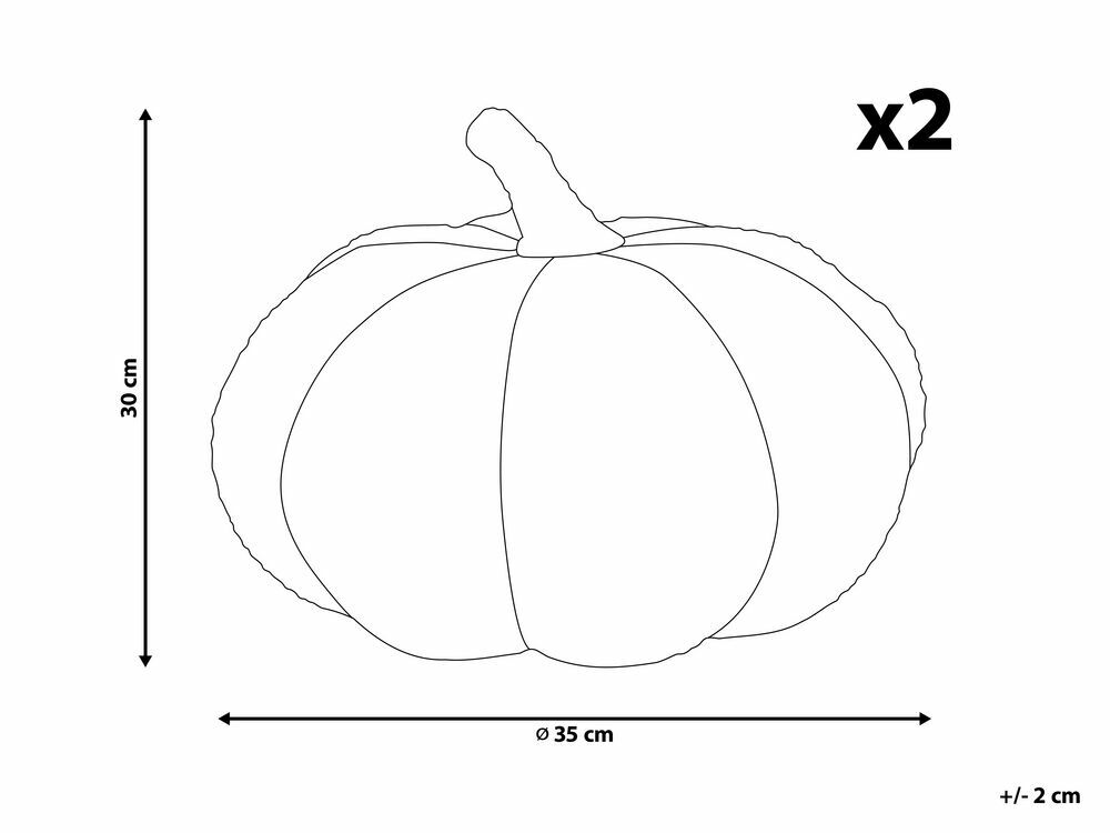 Sada 2 ozdobných polštářů ⌀ 28 cm Munchi (zelená)