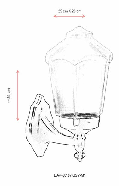 Venkovní nástěnné svítidlo Hakeem (černá)