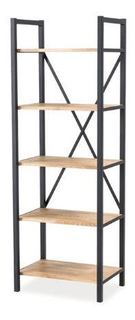 Regál/Knihovna Lindsey (dub)