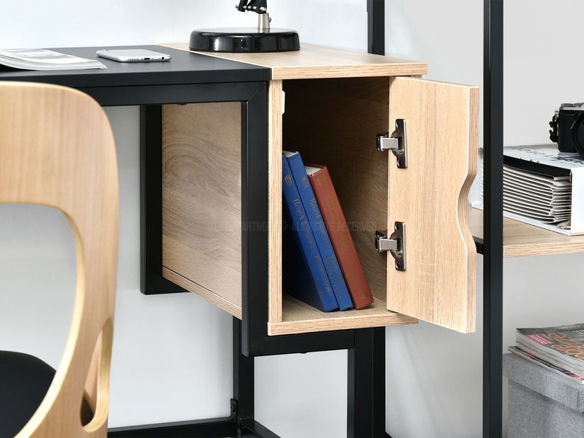 PC stolek Laft (dub + černá)