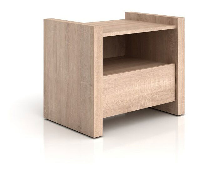 Noční stolek BRW Venom Mix KOM1S dub sonoma *výprodej