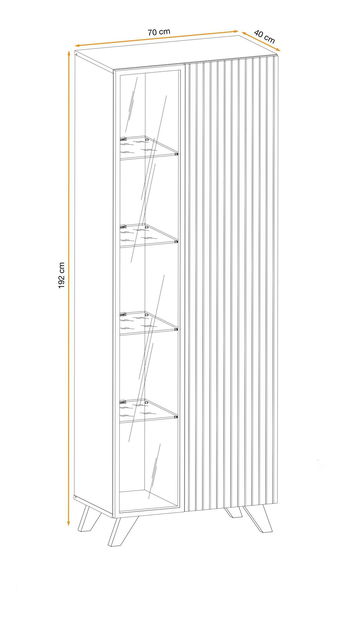 Obývací stěna Lyran (hikora jackson + černá) (s LED osvětlením) (s bio krbem)