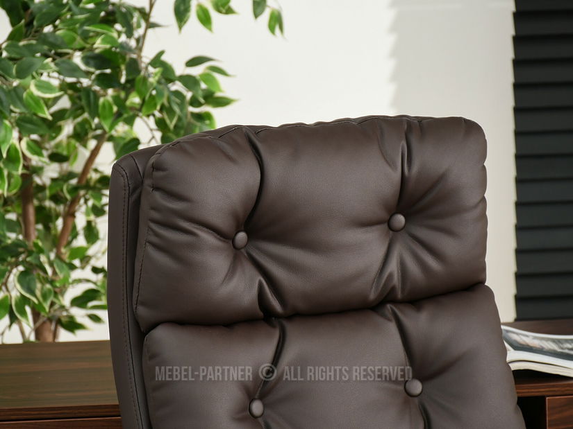 Křeslo Benton (hnědá + šedá)