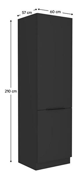 Kuchyňská skříňka na vestavnou chladničku Sobera 60 LO 210 2F (černá)