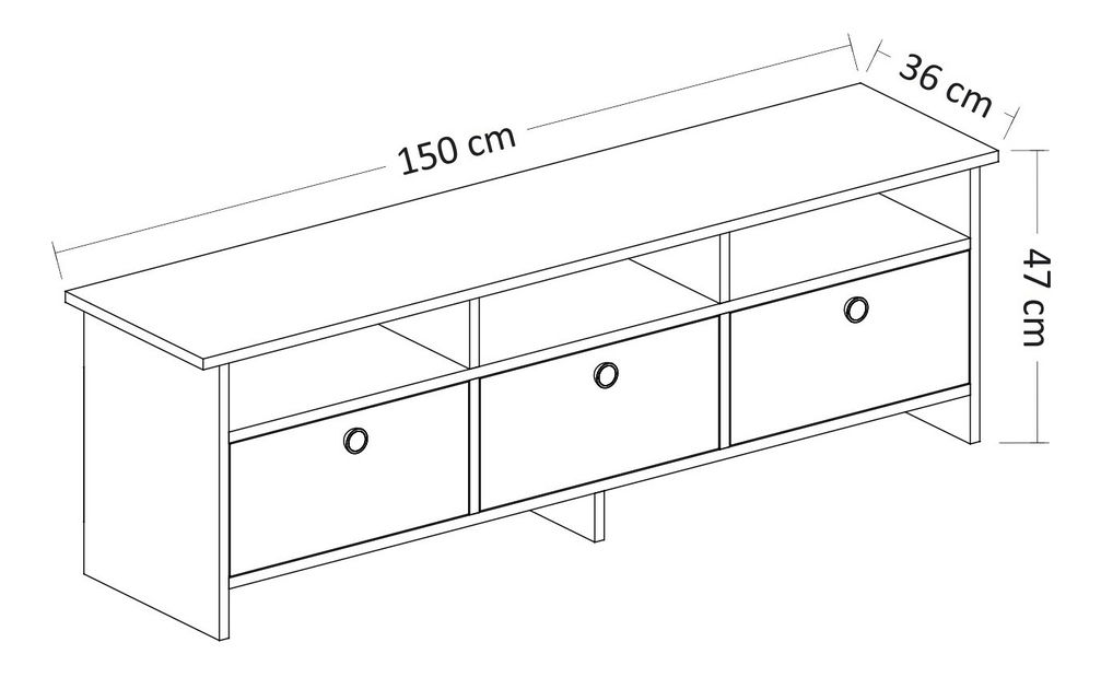 Televizní stolek/skříňka Ossa