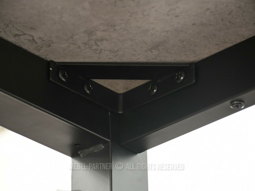 Jídelní set Remma (beton + černá) (pre 2 osoby)