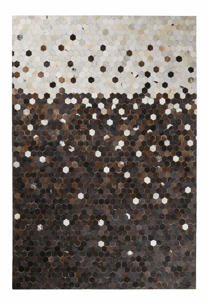 Koberec 160x230 cm EMIO (kůže) (béžová)