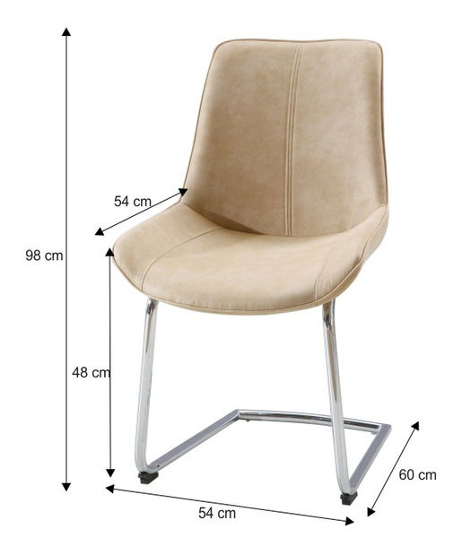 Jídelní židle Nadina (béžová)