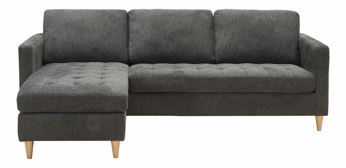 Rohová sedací souprava Fiorina (tmavě šedá)