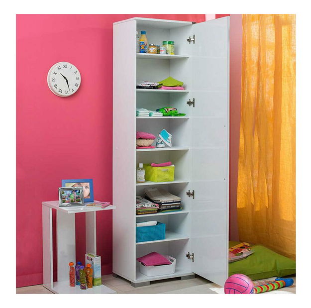 Policová skříň Aderyn (bílá)