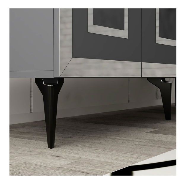 Skříňka Pemava 1 (antracit + stříbrná)