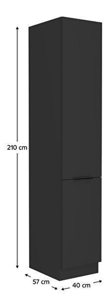 Potravinová kuchyňská skříň Sobera 40 DK 210 2F (černá)