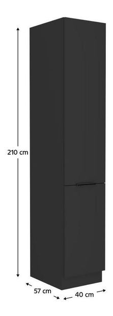 Potravinová kuchyňská skříň Sobera 40 DK 210 2F (černá) *bazar