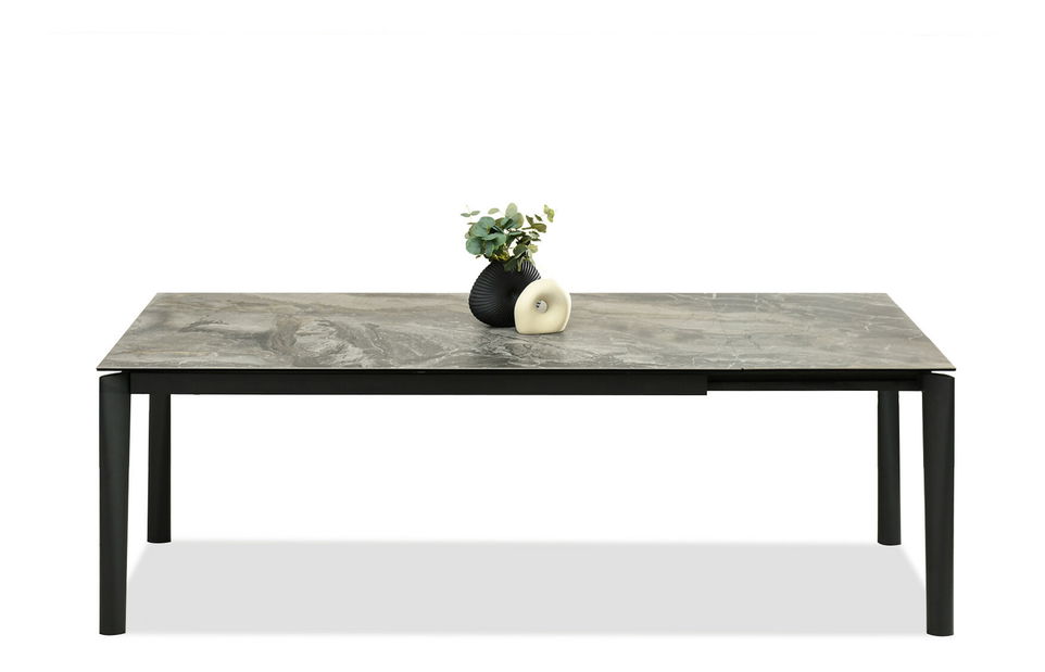Jídelní stůl Telefonico (mramor + černá)