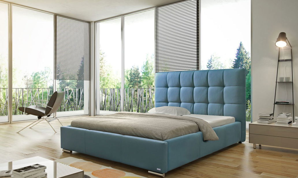 Jednolůžková postel 120 cm Silkstone (s roštem)