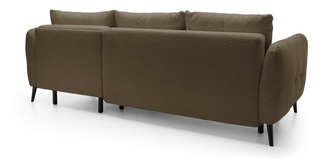 Rohová sedací souprava Odysea (P) (béžová + černá)