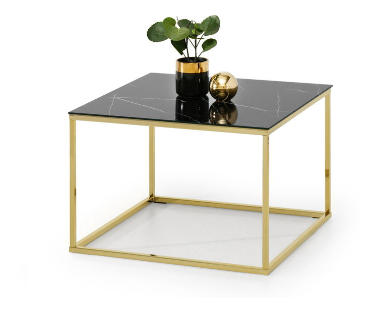 Konferenční stolek Bella M (černá + zlatá)