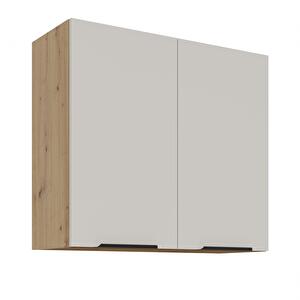 Horní kuchyňská skříňka Sayla 80 G-72 2F (kašmír + dub artisan)