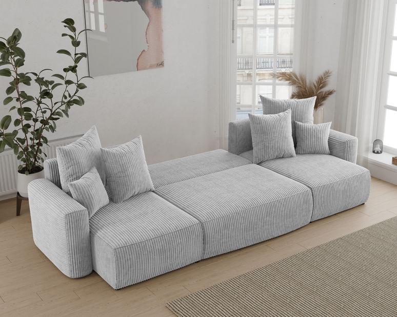 Rohová sedačka Denia U (světle šedá) (P)