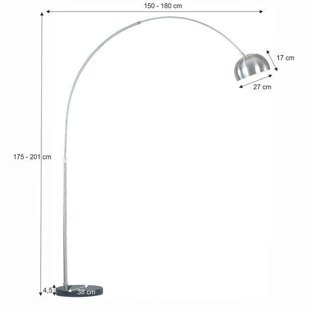 Stojací lampa Candie typ 16