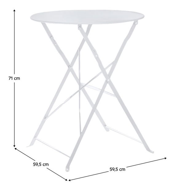 Zahradní set Obas 210970 (bílá) (Pro 2 osoby)