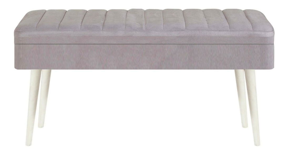 Lavice Vlasta 4 (bílá + šedá)