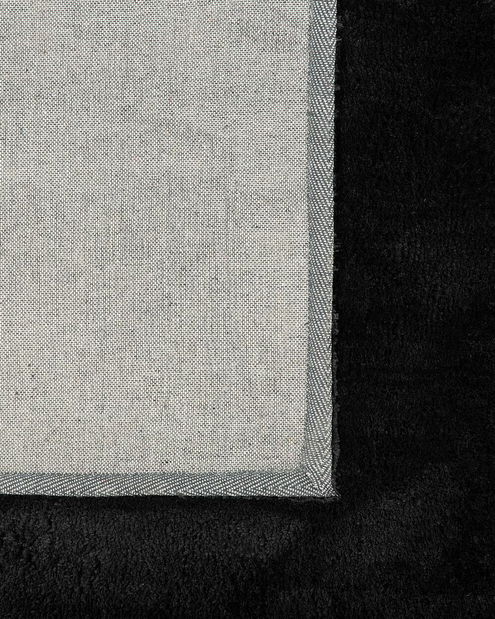 Koberec 200x200 cm Emeralda (černá) (shaggy)