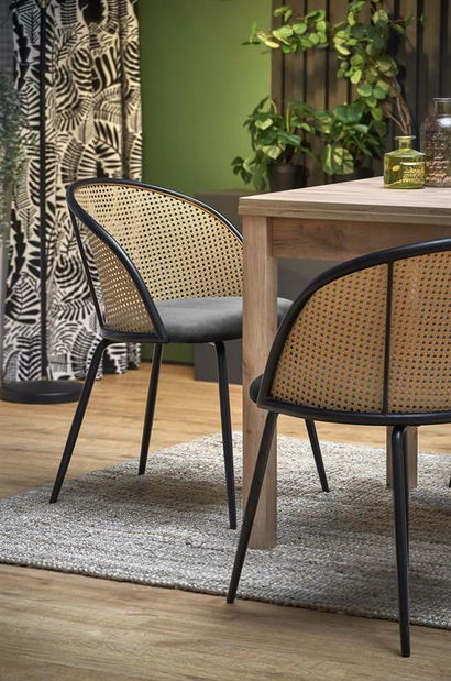 Rozkládací jídelní stůl 80-160 cm Gampa (dub craft) (pro 4 6 osob)