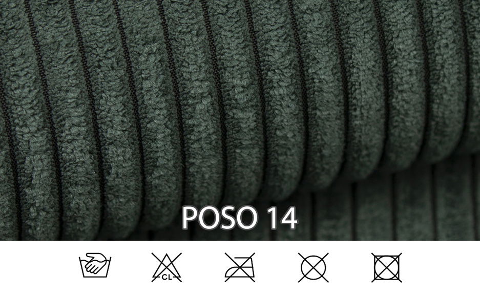 Rohová sedací souprava Goofy (L) (tmavě zelená)