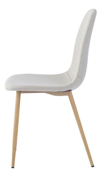 Jídelní židle Laga (krémová + buk)