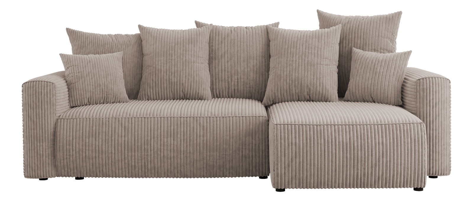 Rohová sedačka Denia (P) (světlohnědá)