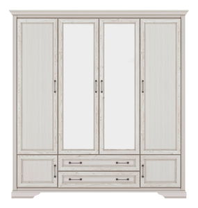 Šatní skříň BRW Stylius SZF6D2S (modřín sibiu) (se zrcadlem)