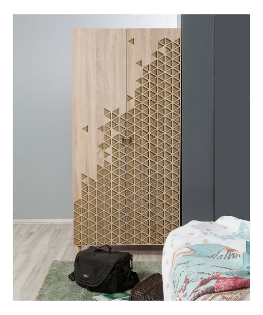 Šatní skříň Sirius 120 (dub sonoma)