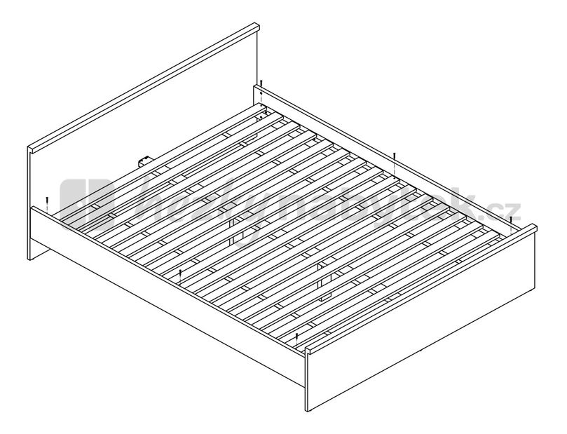 Manželská postel 160 cm BRW July LOZ/160