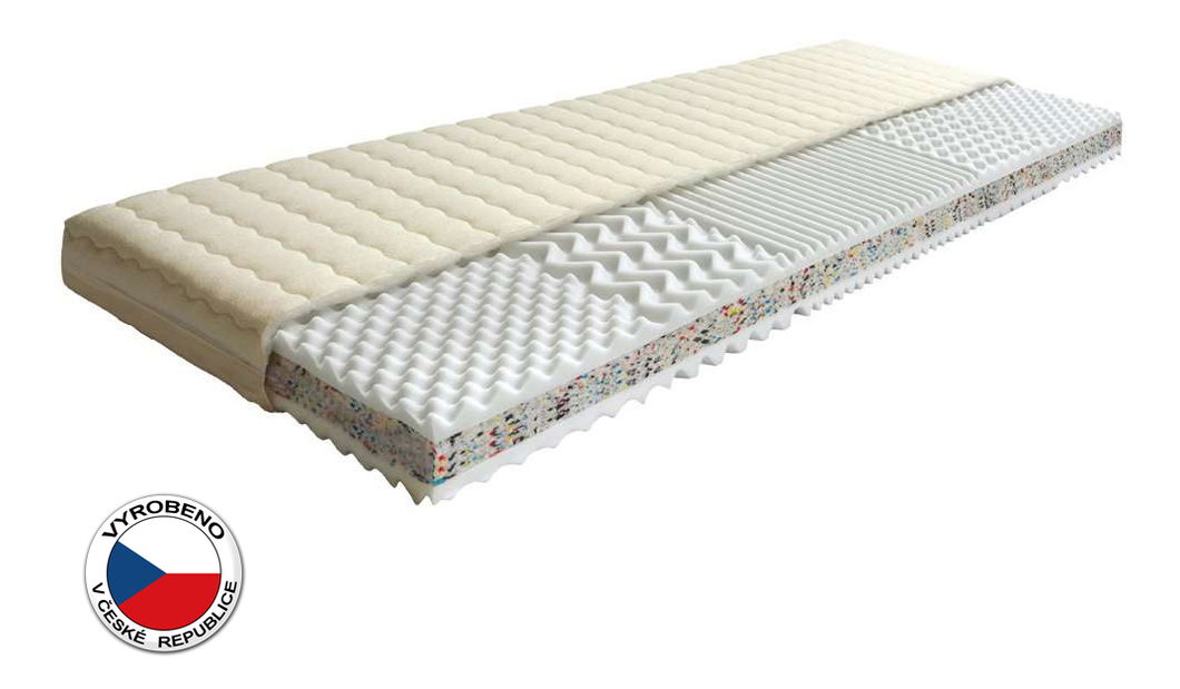 Pěnová matrace Triflex 200x90 cm (T2/T3)