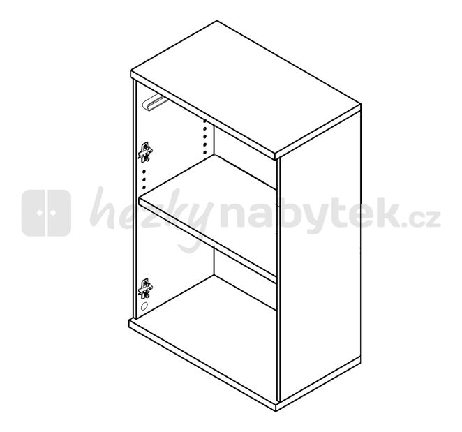 Komoda Roxi DXK 21 dub sonoma+bílá