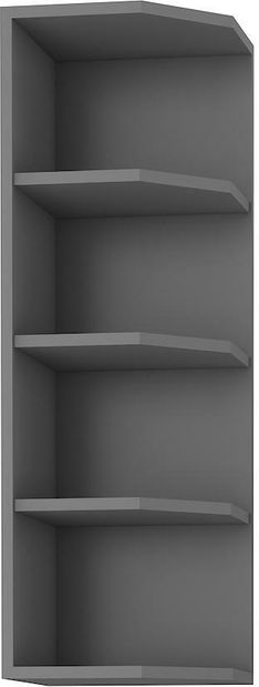Horní kuchyňský regál Scarmi 30 G 90 ZAK (korpus: antracit + fronta: herringbone scandi)