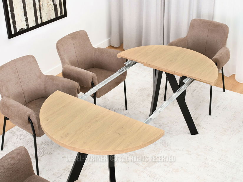 Jídelní stůl Bulgaria (dub + krémová)