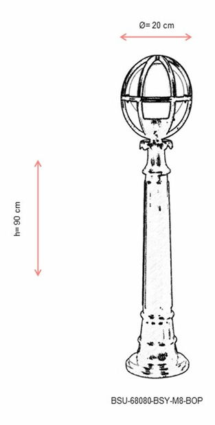 Venkovní podlahové svítidlo Azhar (černá + bílá)