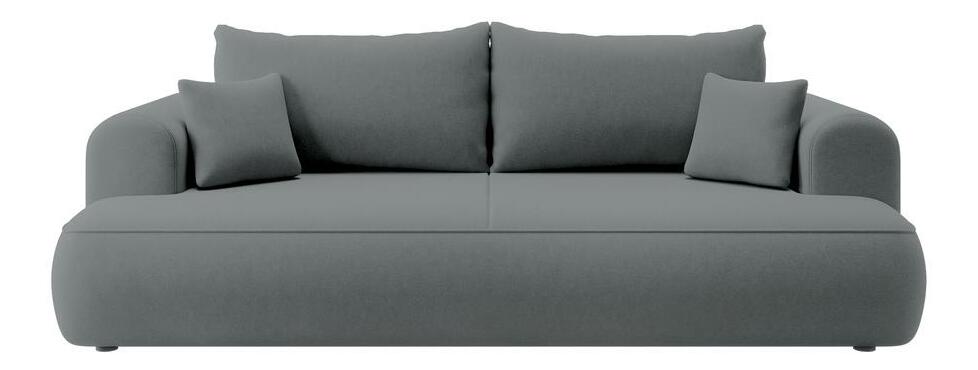 Pohovka trojsedačka Olivo S (šedočerná světlejší + černá)